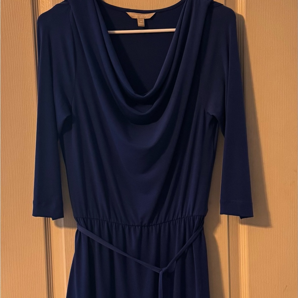 Banana Republic Navy Long Sleeve Dress
